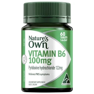 (PRE ORDER) Nature's Own Vitamin B6 100mg 60 Tablets shelf life 2yrs